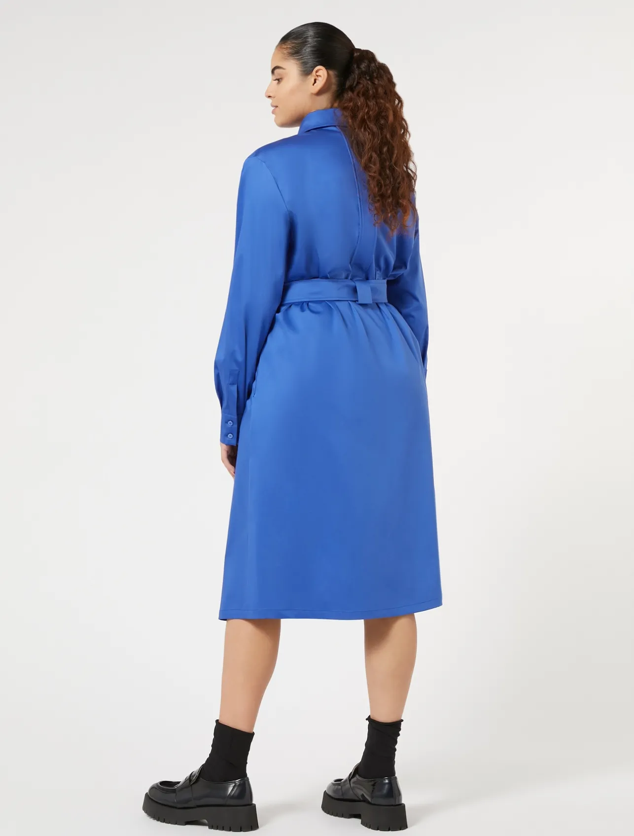 Abito chemisier in raso stretch*Marina Rinaldi Sale