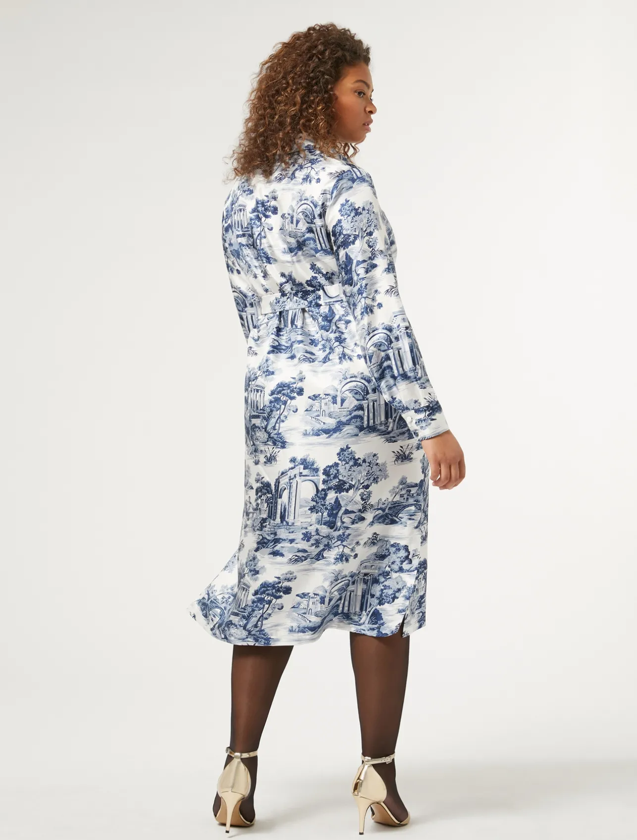 Abito chemisier in twill*Marina Rinaldi Outlet