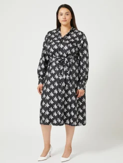 Abito chemisier in twill*Marina Rinaldi Sale