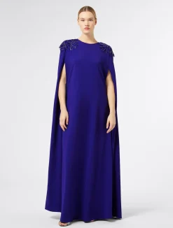 Abito in cady con ricamo*Marina Rinaldi Discount
