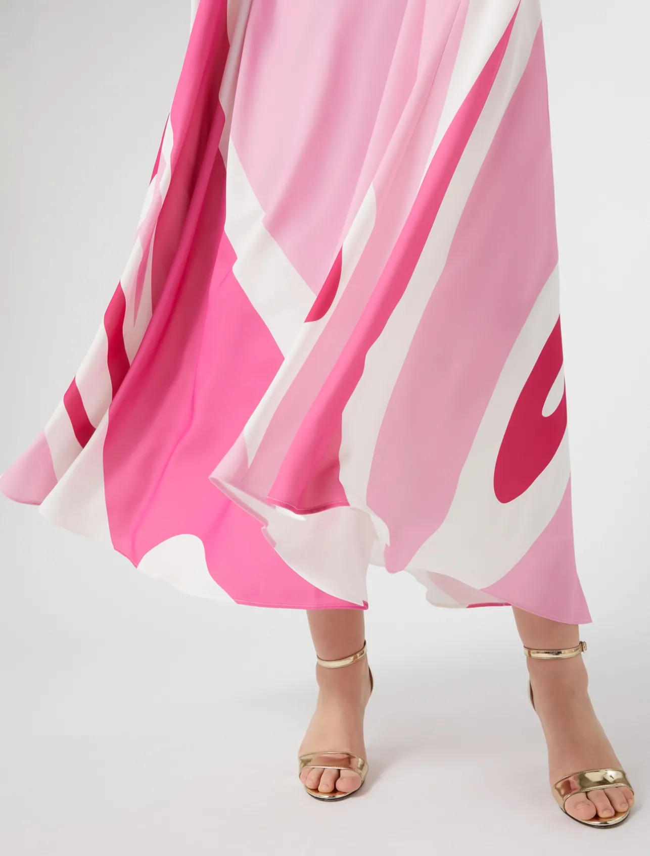 Abito in cady stampato*Marina Rinaldi Outlet