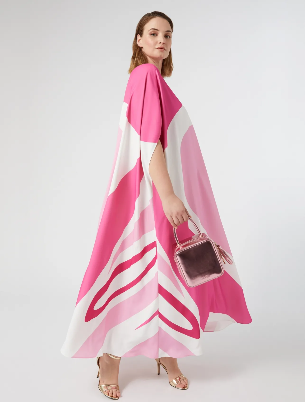 Abito in cady stampato*Marina Rinaldi Outlet