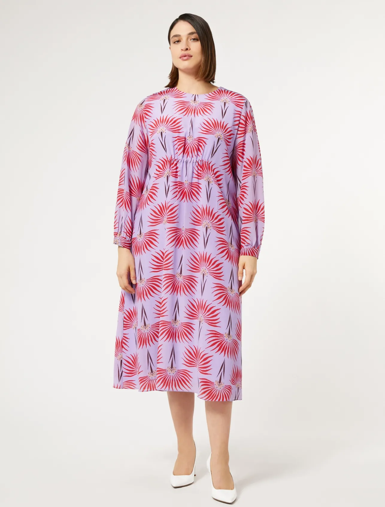Abito in crêpe de Chine di seta*Marina Rinaldi Fashion