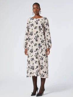 Abito in crêpe de Chine di seta*Marina Rinaldi Fashion