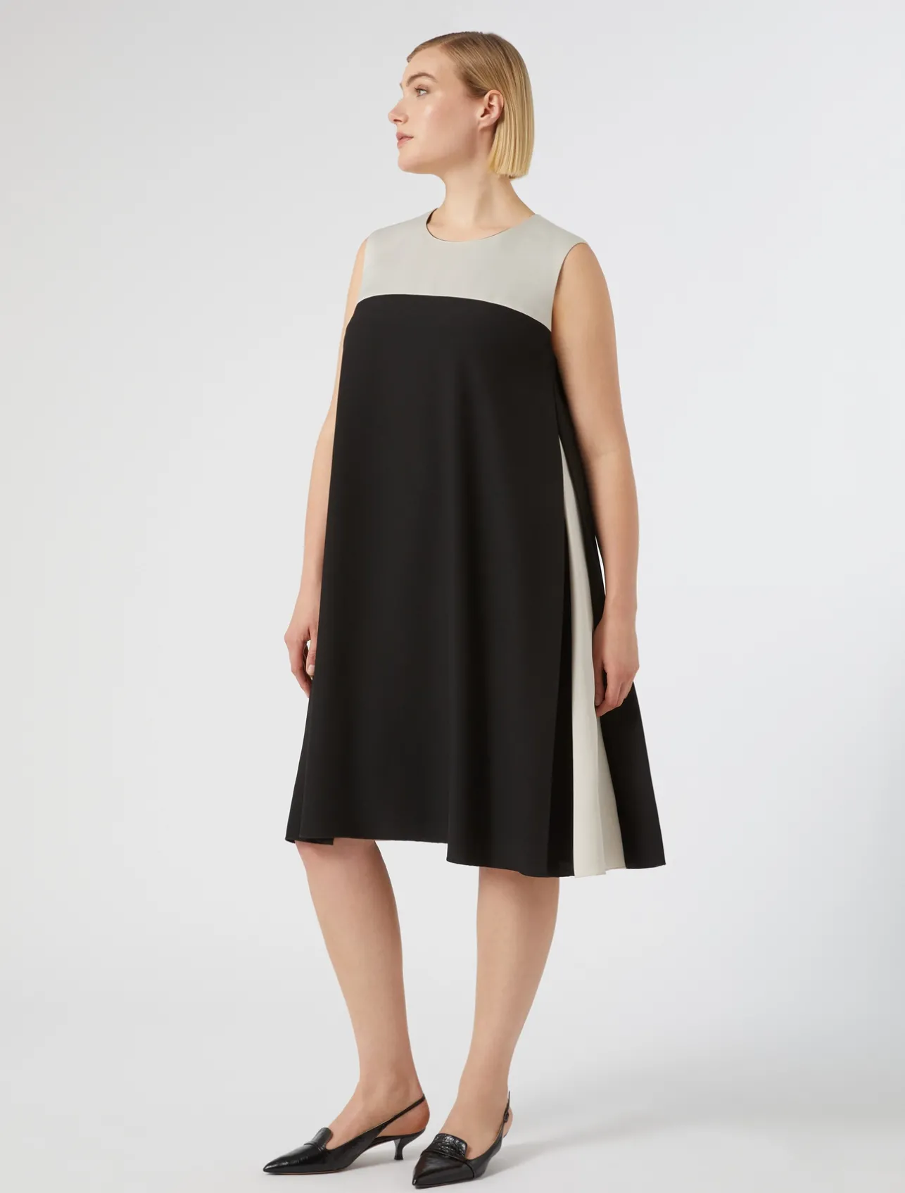 Abito in crêpe envers satin*Marina Rinaldi Hot