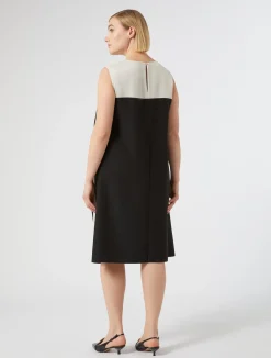 Abito in crêpe envers satin*Marina Rinaldi Hot
