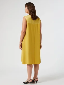 Abito in crêpe envers satin*Marina Rinaldi Sale