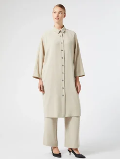 Abito in crêpe envers satin*Marina Rinaldi Outlet