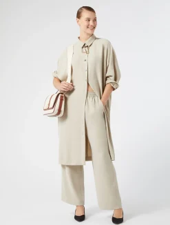 Abito in crêpe envers satin*Marina Rinaldi Outlet