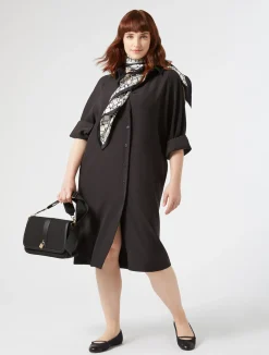 Abito in crêpe envers satin*Marina Rinaldi Best