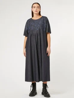 Abito in denim con ricamo*Marina Rinaldi Discount
