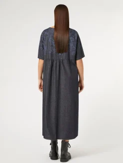Abito in denim con ricamo*Marina Rinaldi Discount