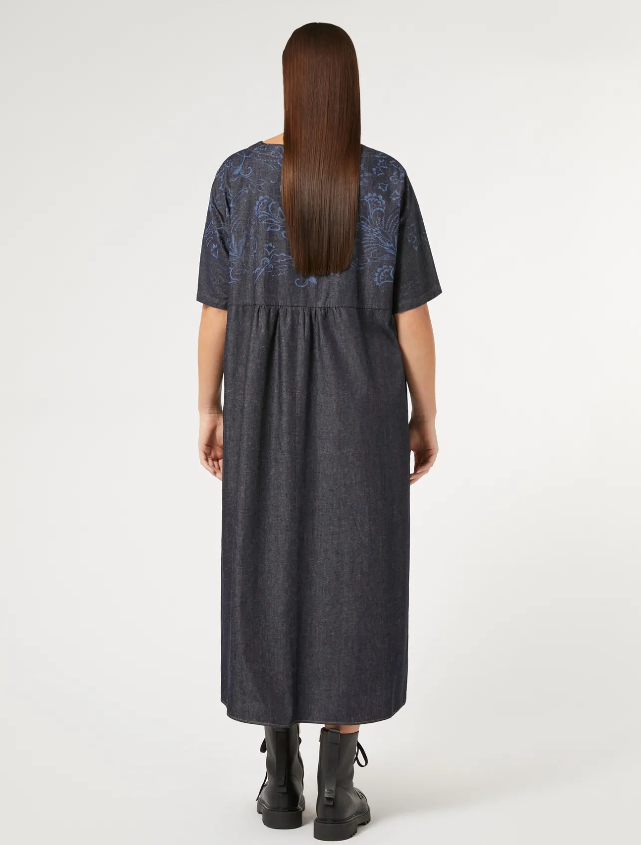 Abito in denim con ricamo*Marina Rinaldi Discount