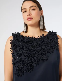 Abito in duchesse con ricami*Marina Rinaldi Fashion