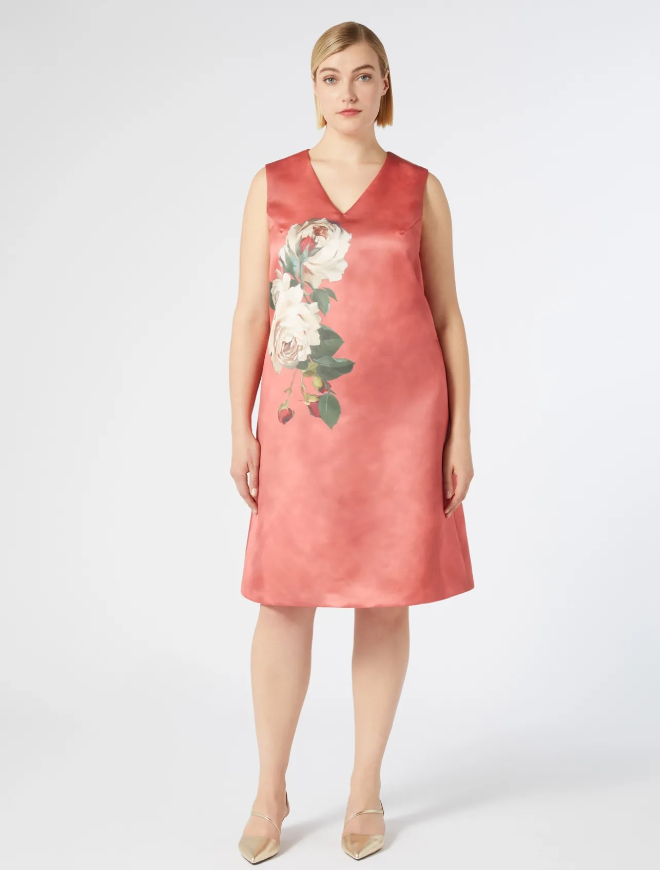 Abito in duchesse con stampa*Marina Rinaldi Online