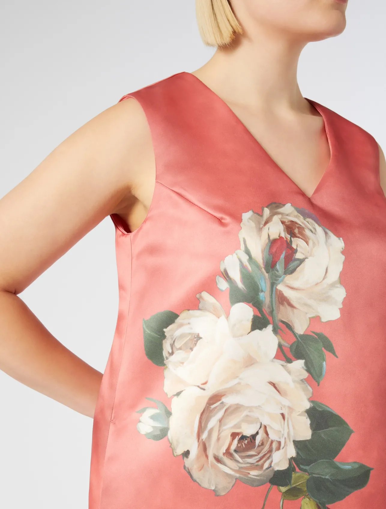 Abito in duchesse con stampa*Marina Rinaldi Online