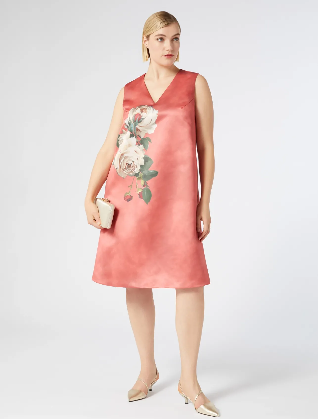 Abito in duchesse con stampa*Marina Rinaldi Online