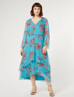 Abito in georgette di seta*Marina Rinaldi Sale