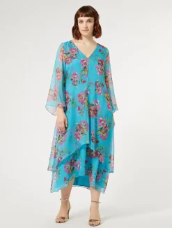 Abito in georgette di seta*Marina Rinaldi Sale