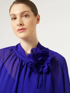 Abito in georgette di seta*Marina Rinaldi Fashion