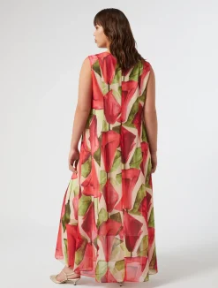 Abito in georgette stampata*Marina Rinaldi Fashion