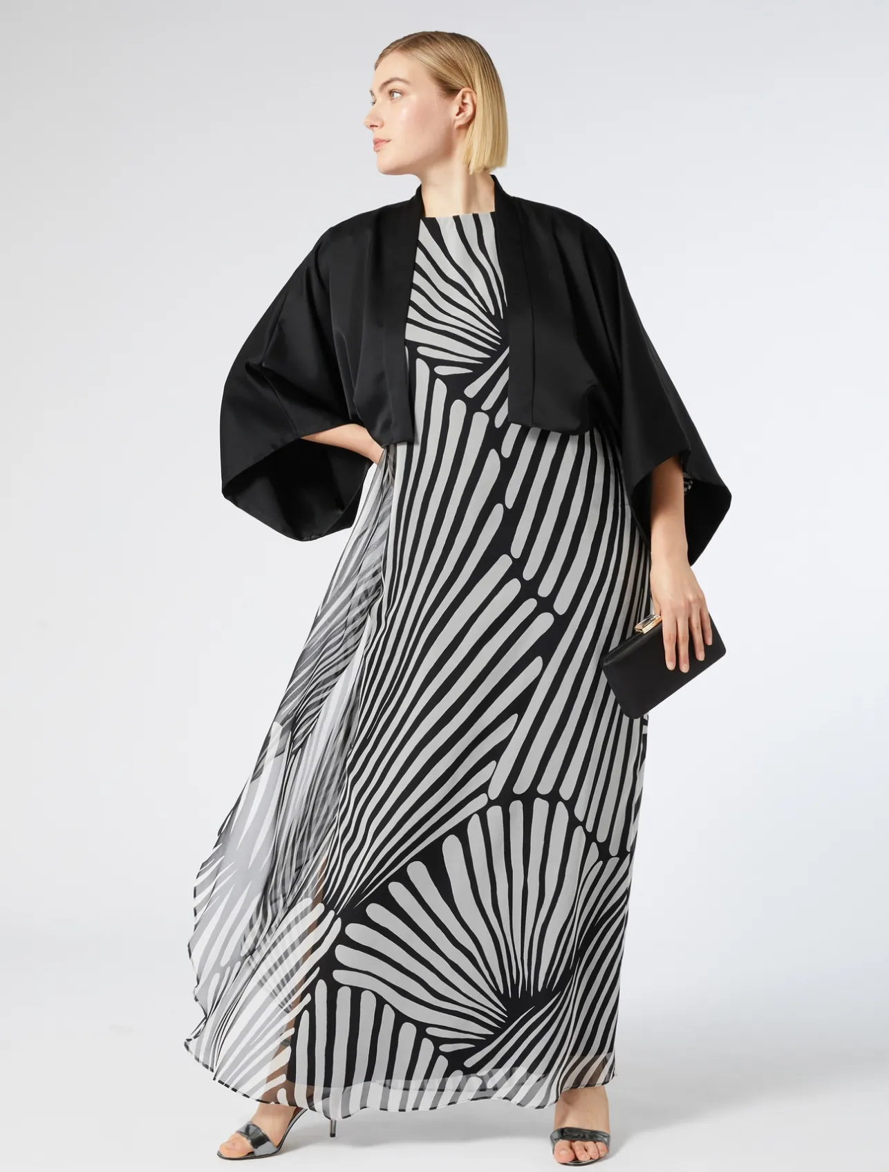 Abito in georgette stampato*Marina Rinaldi Outlet