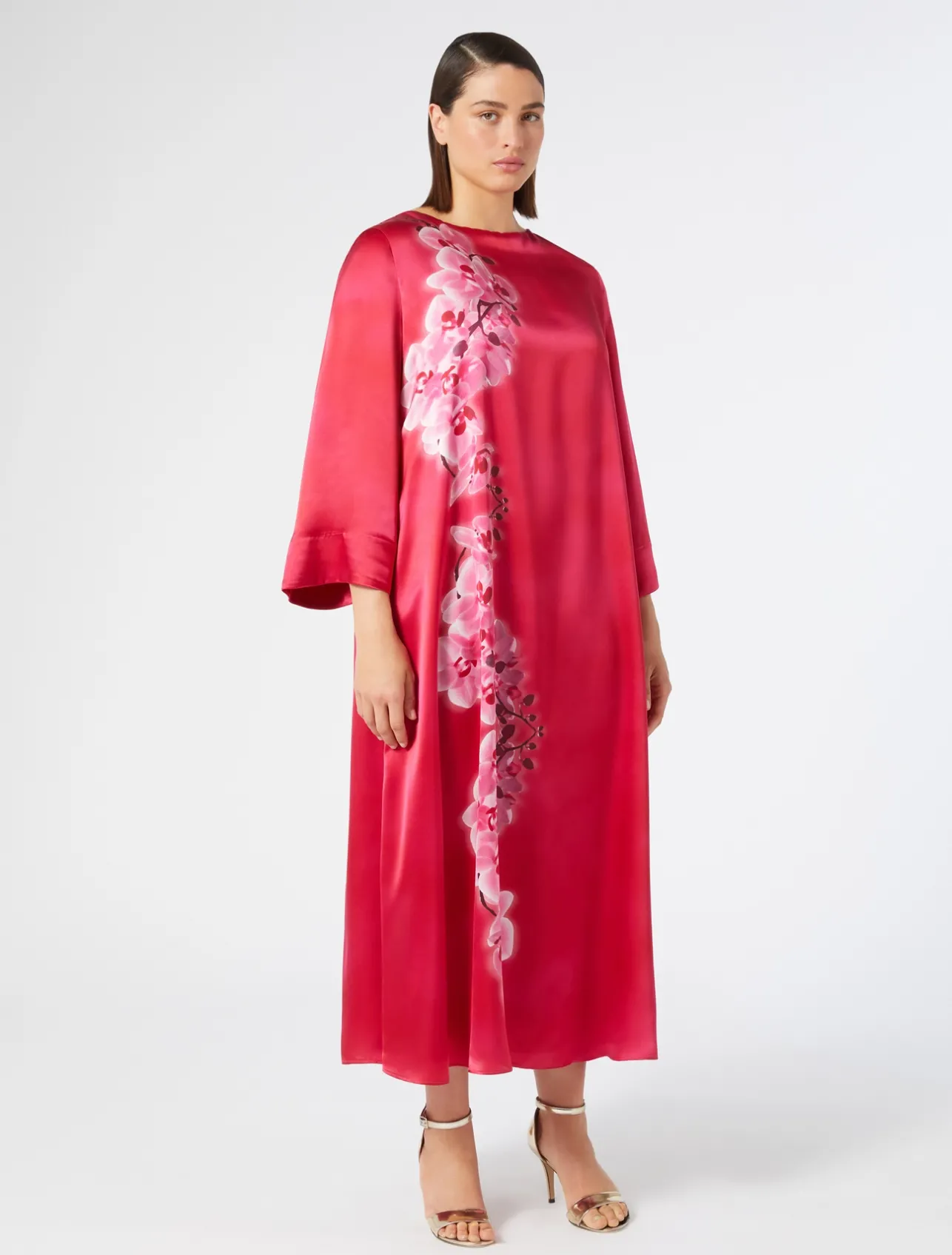 Abito in raso di seta*Marina Rinaldi Discount