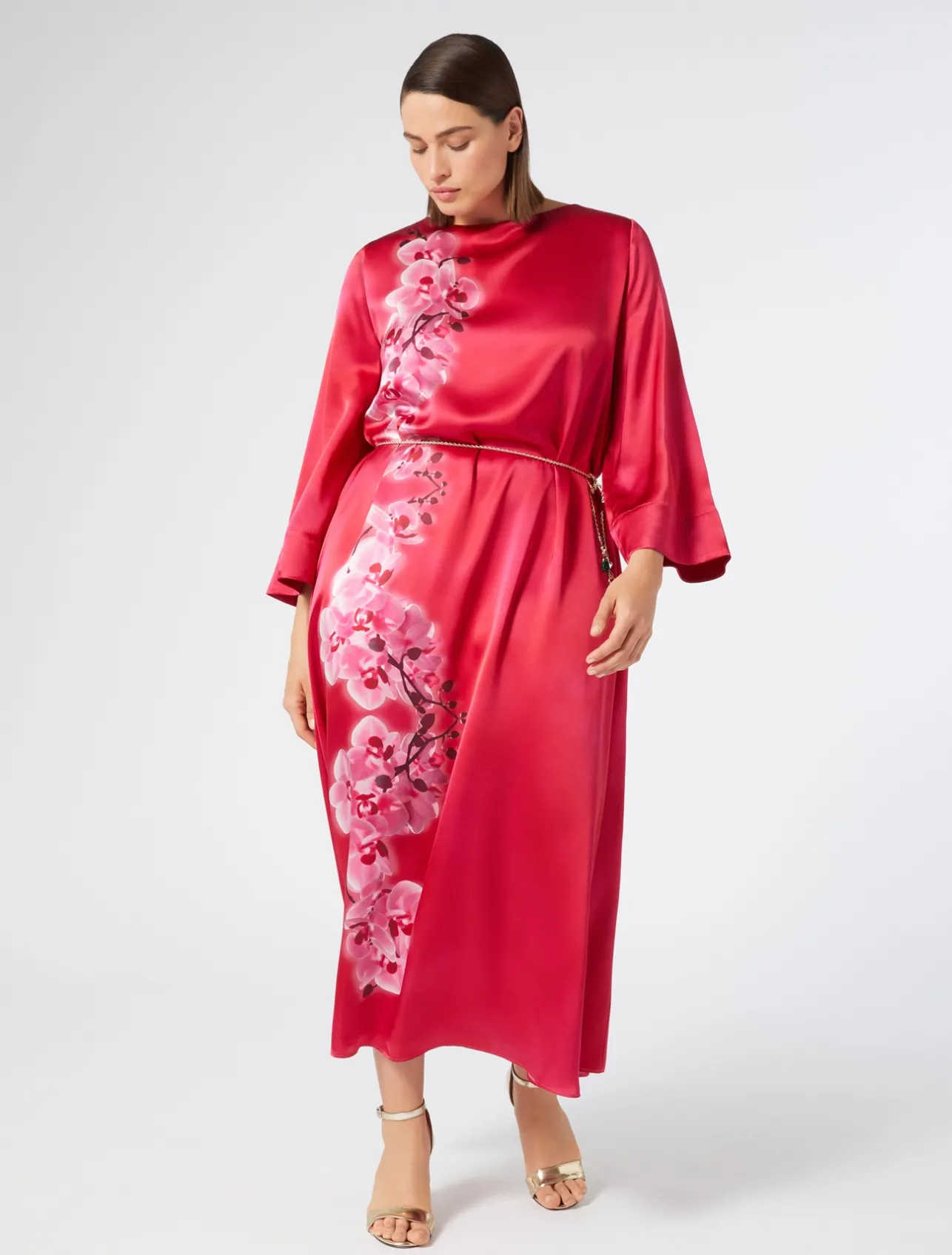 Abito in raso di seta*Marina Rinaldi Discount