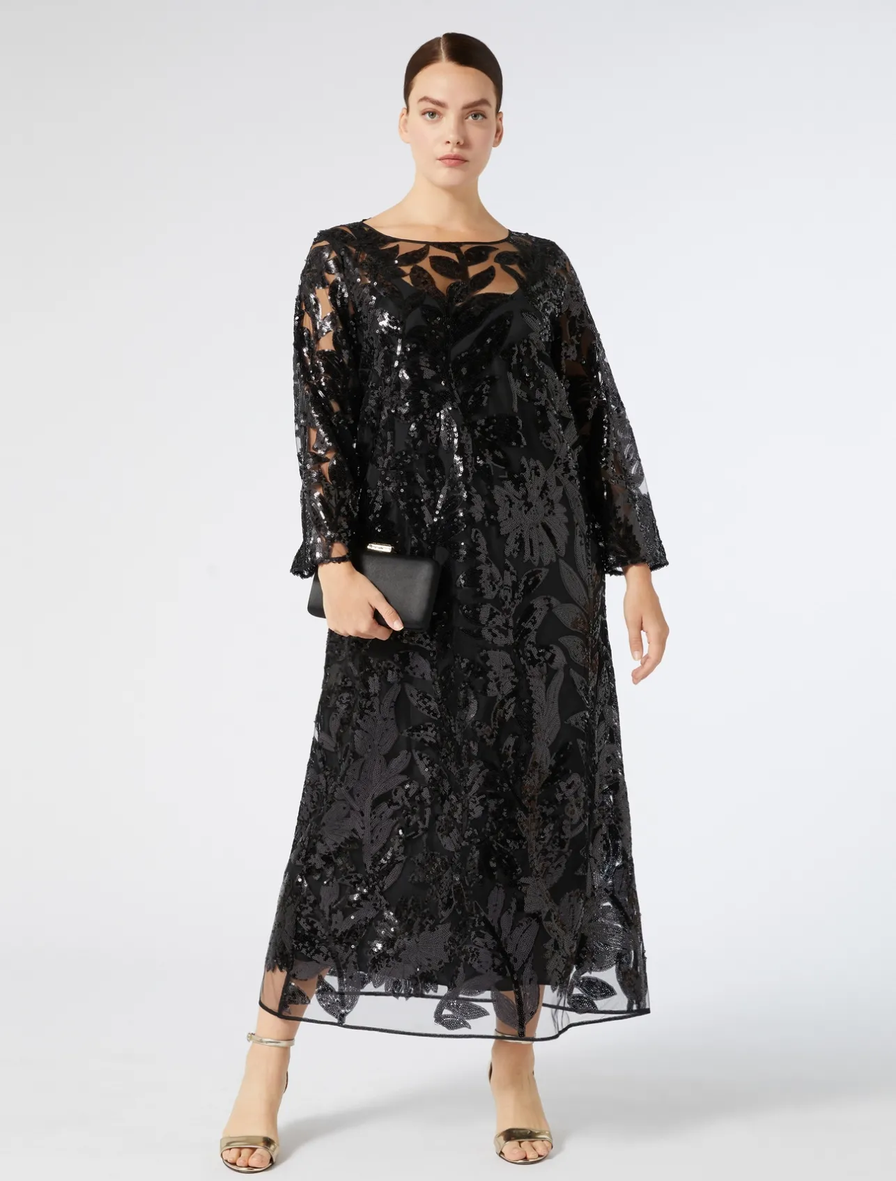 Abito in tulle con paillettes*Marina Rinaldi Hot