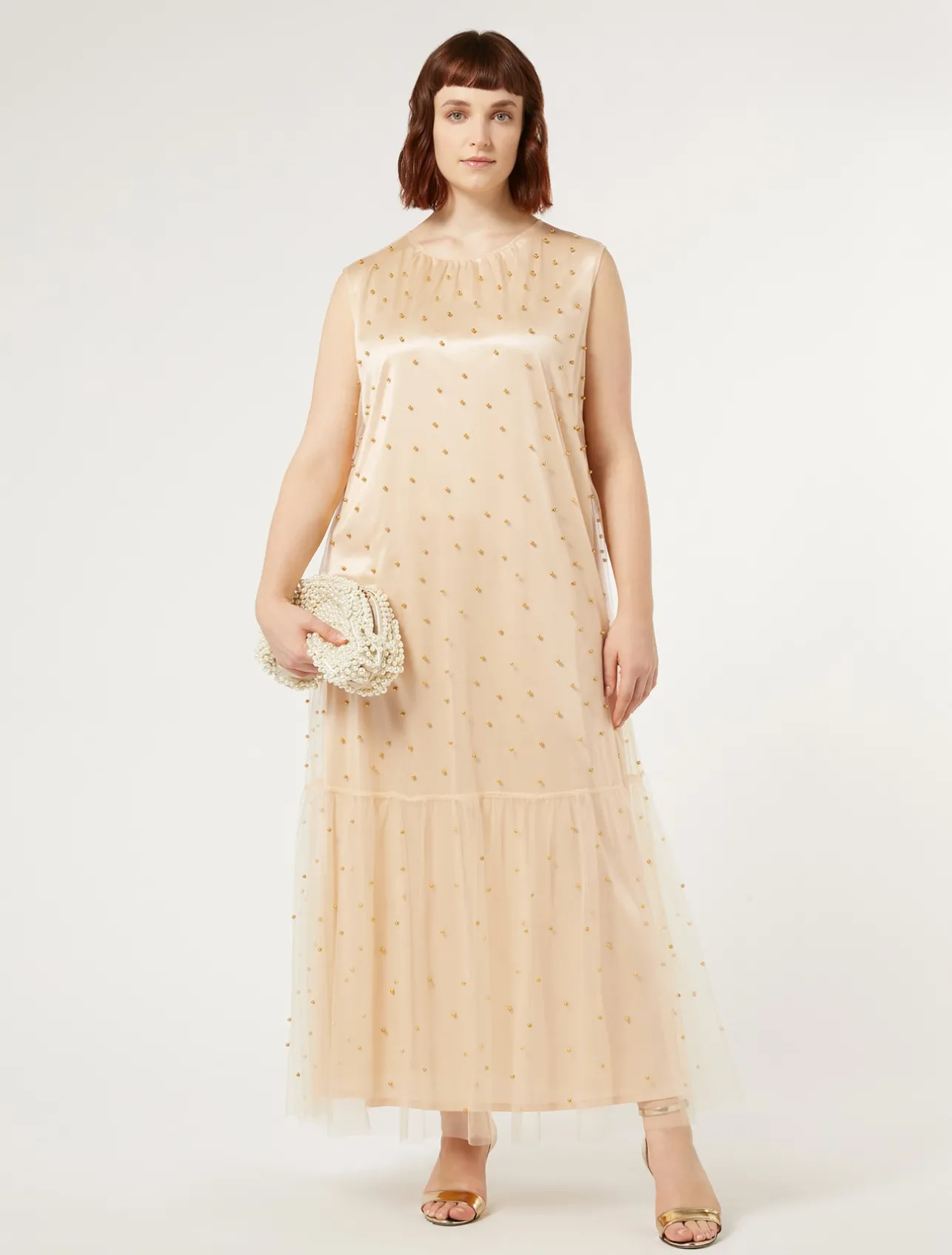 Abito in tulle con ricamo*Marina Rinaldi Best