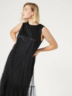 Abito in tulle con ricamo*Marina Rinaldi Hot