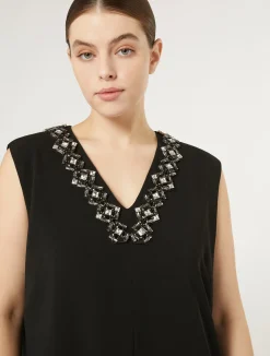 Abito lungo in cady triacetato*Marina Rinaldi Clearance