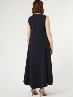 Abito lungo in cady triacetato*Marina Rinaldi Sale