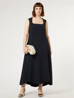 Abito lungo in cady triacetato*Marina Rinaldi Sale