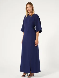Abito lungo in cady triacetato*Marina Rinaldi Outlet