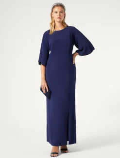 Abito lungo in cady triacetato*Marina Rinaldi Outlet
