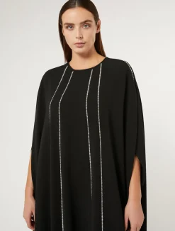 Abito lungo in cady triacetato*Marina Rinaldi Fashion