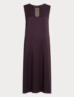 Abito lungo in crêpe envers satin*Marina Rinaldi Clearance