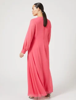 Abito lungo in crêpe georgette*Marina Rinaldi Discount