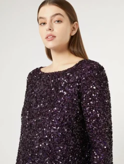 Abito lungo in full paillettes*Marina Rinaldi New