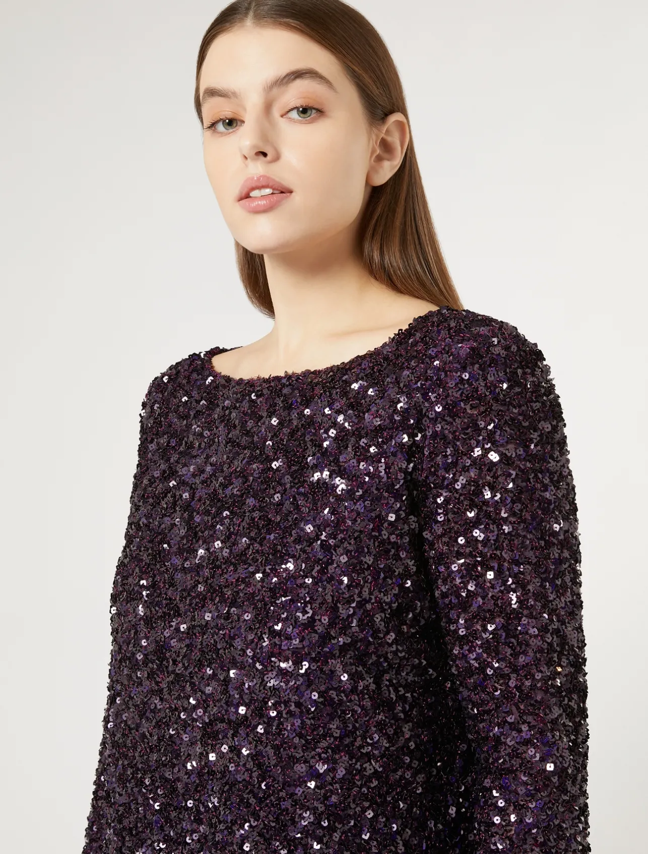 Abito lungo in full paillettes*Marina Rinaldi New