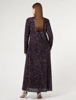 Abito lungo in full paillettes*Marina Rinaldi New