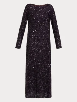 Abito lungo in full paillettes*Marina Rinaldi New