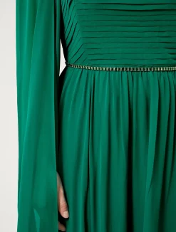 Abito lungo in georgette di seta*Marina Rinaldi Clearance