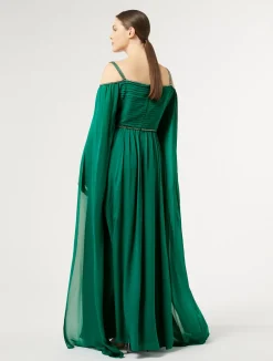 Abito lungo in georgette di seta*Marina Rinaldi Clearance