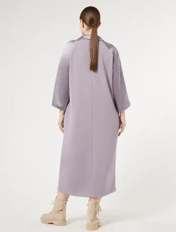 Abito lungo in jersey e raso*Marina Rinaldi Outlet