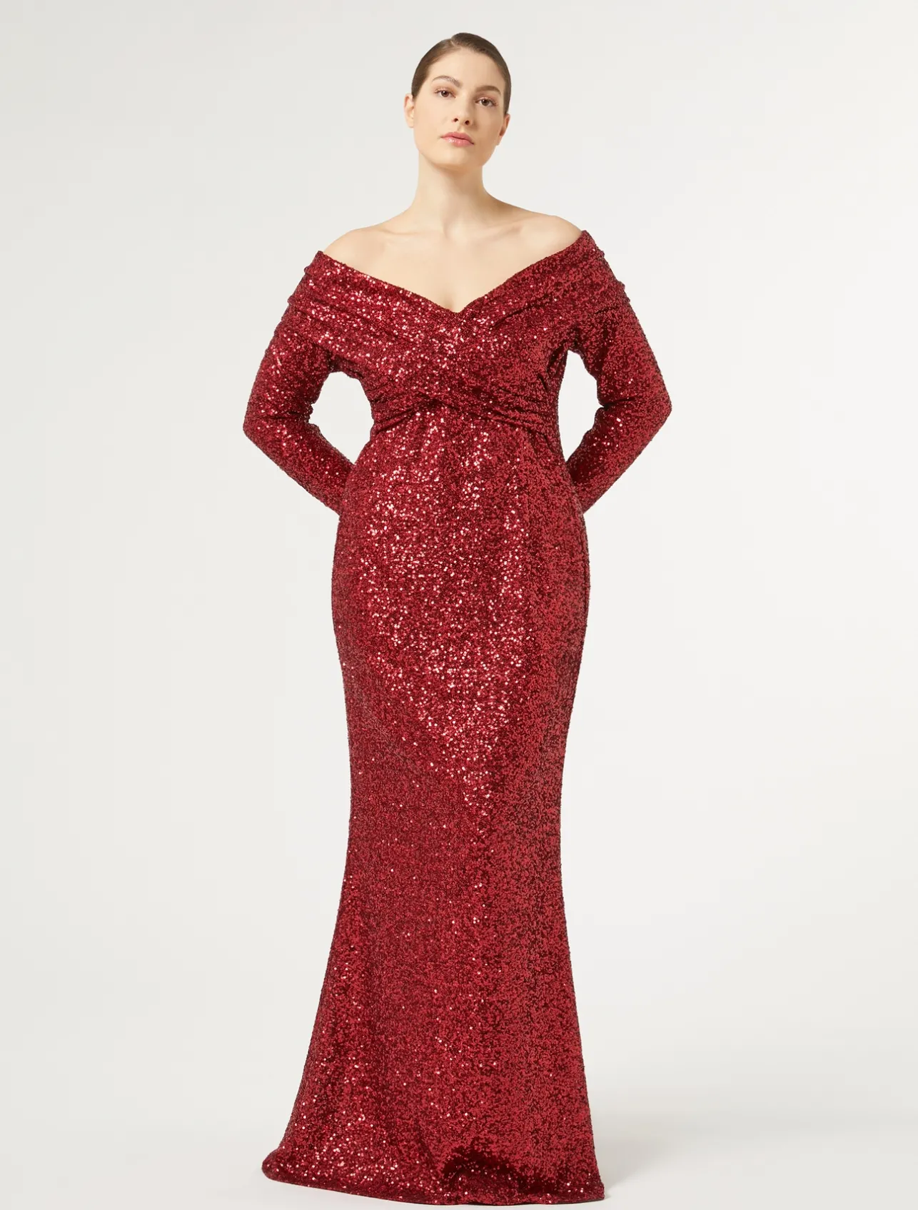 Abito lungo in paillettes*Marina Rinaldi Hot