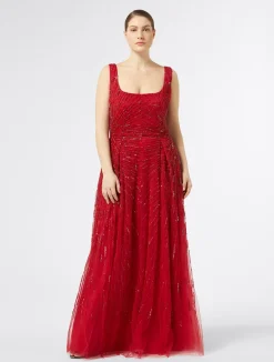 Abito lungo in tulle con ricamo*Marina Rinaldi Outlet