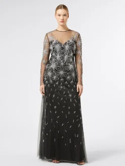 Abito lungo in tulle con ricamo*Marina Rinaldi Best