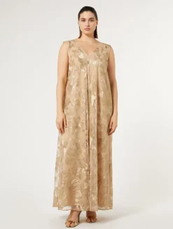 Abito lungo in tulle ricamato*Marina Rinaldi Online
